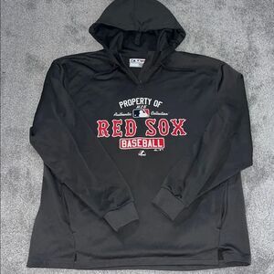 Authentic Team Issue Boston Red Sox Hooded hoodie high neck Sweatshirt jacket XL